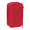 Driedubbele Pennenzak Sevilla Fútbol Club Rood 12,5 x 19,5 x 5,5 cm 37 Onderdelen