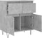 vidaXL - Dressoir - 60x35x70 - cm - bewerkt - hout - betongrijs