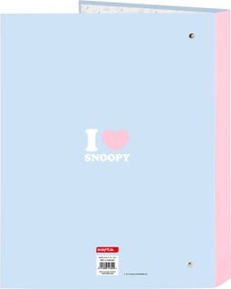 Ringmap Snoopy Imagine Blauw A4 (26.5 x 33 x 4 cm)