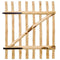 vidaXL - Poort - enkel - 100x120 - cm - hazelaarhout