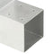 vidaXL - Paalverbinding - L-vorm - 101x101 - mm - gegalvaniseerd - metaal