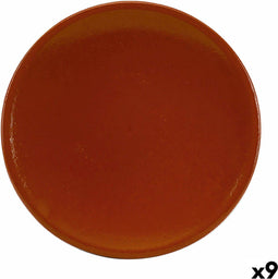 Bordenwisser Raimundo Barro Profesional Refractor Aardewerk Keramisch Bruin Ø 28 cm (9 Stuks)