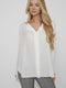 VILA VILUCY LS SHIRT - Doorknoop blouse - V-hals - M