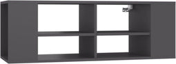 vidaXL - Tv-wandmeubel - 102x35x35 - cm - bewerkt - hout - grijs