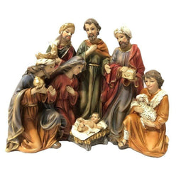 Kerststal set DKD Home Decor Hars (23 x 12,5 x 19,5 cm) (2 Stuks)