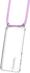 Mobiparts Galaxy S21 - Lanyard Case - Verstelbaar koord - Paars