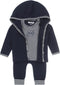 Dirkje Baby Jongens - 3-delige Kledingset - Biologisch Katoen - Navy + Off-white