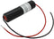 Noodverlichtingsbatterij NiCd 2,4V 1800mAh L1x2 Sub-C 200mm kabel