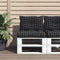 vidaXL - Palletkussens - 2 - st - ruitpatroon - oxford - stof - zwart