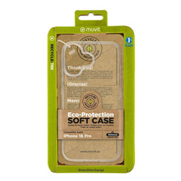 Muvit for Change - Telefoonhoes iPhone 16 - Eco-friendly - Transparant