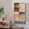 Livingfurn - Kabinetkast Oslo - 40x86x135 - Acasiahout - Bruin