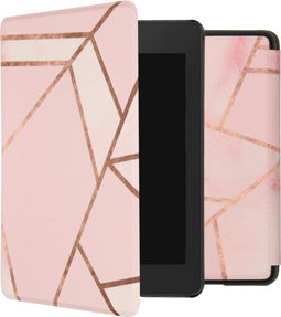 imoshion E-reader Hoesje - Geschikt voor Amazon Kindle Paperwhite 4 - Design Sleepcover Bookcase - Pink Graphic