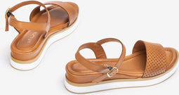 UNISA KABELO_25_GRE - Dames Sandalen - Blokhak 4,5 cm - CANNELLE - Maat 39