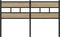 vidaXL - Hoofdbord - 150 - cm - ijzer - en - bewerkt - hout - sonoma - eikenkleurig