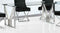 Eettafel DKD Home Decor Kristal Zilverkleurig Transparant Staal 180 x 90 x 75 cm