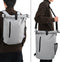 vidaXL - Fietstas - voor - Bagagedrager - 20 - L - Grijs - 31x13x58 - cm