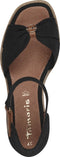 Tamaris Essentials - Dames Sandalen - Sleehak 6 cm - Zwart (2024)