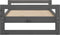 vidaXL - Hondenmand - 75,5x55,5x28 - cm - massief - grenenhout - grijs