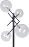 Atmooz - Vloerlamp Mucho - Staande Lamp - Stalamp - Voor binnen - Woonkamer - Zwart - Hoogte = 190cm - Metaal