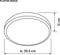 Plafondlamp Activejet AJE-GENUA Wit 12 W 36 W