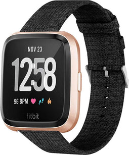 iMoshion Bandje Geschikt voor Fitbit Versa Lite / Versa 2 - iMoshion Nylon bandje - Zwart