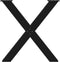 vidaXL - Eettafelpoten - 3 - st - X-vormig - 80x(72-73) - cm - staal - zwart
