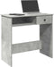 vidaXL - Bureau - 80x40x75 - cm - bewerkt - hout - betongrijs