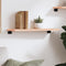 vidaXL - Wandschap - 60x20x2 - cm - onbehandeld - massief - eikenhout