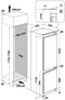 Bauknecht KGITN 18F4 M - Inbouw Koel-vriescombinatie - No Frost - 250 liter