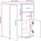 vidaXL - Dressoir - 60x31x70 - cm - bewerkt - hout - grijs - sonoma