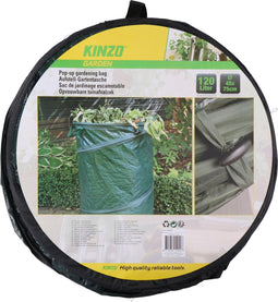 Kinzo Tuinafvalzak Pop-up 120 Liter 75 X 45 Cm Donkergroen