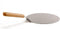 Inpro Pizzaschep RVS - Rond - Houten handvat - 30 cm diameter - Vaatwasbestendig