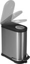 EKO - Viva pedaalemmer 40 liter - Stainless steel Plastic - mat RVS - Prullenbak