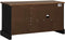 vidaXL - Tv-meubel - HALDEN - met - schuifdeur - zwart - 110x40x60 - cm - massief - hout