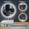 LED Make-upspiegel 80 cm - Anti-condens - Smart touch-knop
