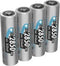 Ansmann NiMH 2850 mAh - AA Mignon Batterijen - Hoge capaciteit - (4 stuks)