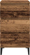 vidaXL - Nachtkastje - Oud - Hout - 40x35x70 - cm - Engineered - Hout