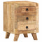 vidaXL - Nachtkastje - 37x32x50 - cm - massief - ruw - mangohout