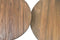 HSM Collection Salontafels Rond Set van 2 Ø60x43.5/Ø50x48.5 Naturel Teak