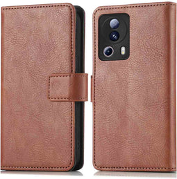 iMoshion Hoesje Geschikt voor Xiaomi 13 Lite Hoesje Met Pasjeshouder - iMoshion Luxe Bookcase - Bruin