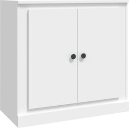 vidaXL - Dressoir - 70x35,5x67,5 - cm - bewerkt - hout - wit