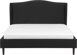 COLMAR - Tweepersoonsbed - Zwart - 140 x 200 cm - Polyester