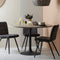 Light & Living Eettafel Biboca - Hout/Zwart - Ø120cm - Modern,Retro,Luxe
