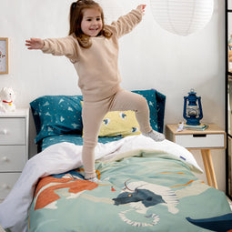 Happy Friday Duvet cover set 2 pieces The warrior 180x220 cm (Single) Multicolor