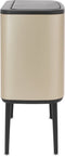 Brabantia Bo Touch Bin - Prullenbak - 2 vakken voor afvalscheiding - Metallic Gold