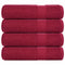 vidaXL - Handdoeken - 4 - st - 50x100 - cm - 360 - g/m² - 100% - katoen - bordeauxrood