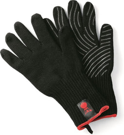 Weber - Premium handschoenen maat S/M zwart rood