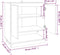 vidaXL - Dressoir - 70x41x75 - cm - bewerkt - hout - betongrijs