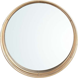 PTMD Blerina Ronde Spiegel - 60 x 15,5 x 60 cm - Ijzer - Goud
