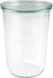 Weck STORT glas met deksel (750ml) 3/4L 6 stuks met glasdeksel zonder ring en inmaakklemmen